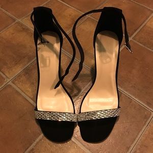 Charlotte Russe one strap low heels size 7